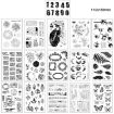 Vintage Botanical Clear Silicone Stamp Set - 5 PCS (Fireworks) - 2