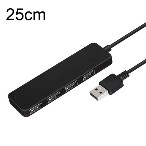 4 Ports High Speed USB2.0 HUB AB3-L42, 5G Extension, 25cm Length - 1