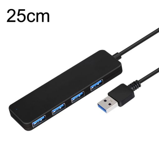4-Port High Speed USB3.0 Hub 5G Extension Dock, 25cm Length - 1