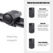120db Electric Bicycle Bell, 4 Modes, Rechargeable Alarm Horn - 4