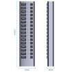 HS-716MG USB3.0 10-Port Aluminum Alloy Extension HUB 12V/4A - 3