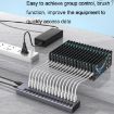 HS-716MG USB3.0 10-Port Aluminum Alloy Extension HUB 12V/4A - 6
