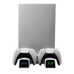 PS5 Dual Charging Station with Cooling Fan & Disc Storage Rack - 4
