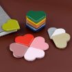 Grass Green Mini Business Student Library Heart Bookmark - PU Leather - 5