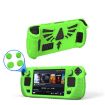 Steam Deck V V4-1 Pocket Console Silicone Case with Holder (Green) - 1