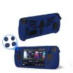 Silicone Non-slip Case with Holder for Steam Deck V V4-1 (Blue) - 1