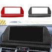 BMW 8 Series G14 RHD Nav Screen Frame Sticker Black 2pc Set - 2