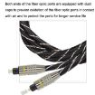 EMK HB/A6.0 SPDIF Optical Cable, 1.5m High-Def Audio, Black White Net - 6
