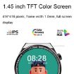 ST5 MAX 1.45" Waterproof Sports Watch with Voice Calling (Silver) - 4