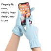 Sky Blue Summer Ice Silk Anti-UV Non-slip Driving Gloves - 6