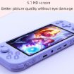 RG3000 Mini Handheld Game Console - Pink, Supports Double Handle - 5