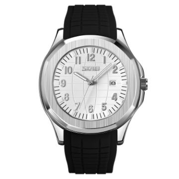 SKMEI 9286 Men's Waterproof Sports Watch - Black/White - 1