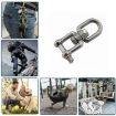 360 Rotating 8-Shaped Snap Ring Hook, M8 Type 304 Stainless Steel - 2