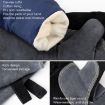 Cowhide BBQ Gloves 16" Anti-hot Welding Protection Gray Black A2415 - 5