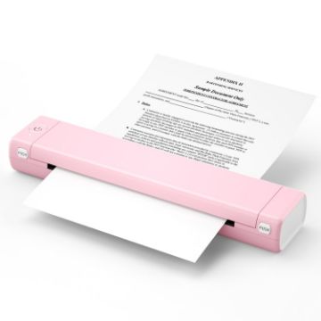 M08F Pink A4 Bluetooth Wireless Portable Thermal Printer - 1