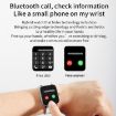H10 Smart Watch 1.69" Screen, Heart Rate/BP/Sleep, Black Net+Silicone - 4