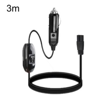 Car Refrigerator Cable 12V/24V, 3m Power Cord with Switch - 1