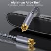 1m Silver Gray Pure Copper RCA Coaxial HIFI Digital Audio Cable - 4