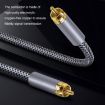 1.5m RCA Coaxial Digital Audio Cable SPDIF for Subwoofer (Silver Gray) - 5