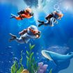 Fish Tank Diver Ornaments - Aquascape Decorations (Orange, 2pcs) - 6