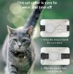 Reflective Silicone AirTag Tracker Pet Collar with Bell (White) - 6
