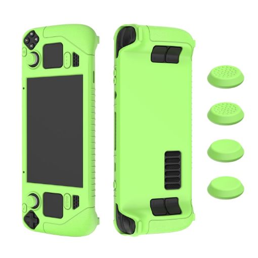 Steam Deck Luminous Green Silicone Cover & Key Caps Set - 1