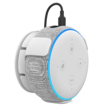 AhaStyle PT62 Wall Bracket for Amazon Echo Dot 3, White - 1