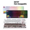 Ajazz K870T 87-Key RGB Bluetooth/Wired Mechanical Keyboard Red Shaft - 2