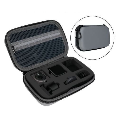 DJI Action 2 RCSTQ Camera Hard Case Accessory Bag - Silver Gray - 1