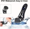JD-510 Black Rechargeable Foot Callus Remover with Vacuum, 10 In 1 Kit - 6