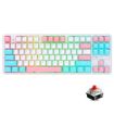 Ajazz K870T Pro 87 Key RGB Mechanical Keyboard Red Shaft (White) - 1