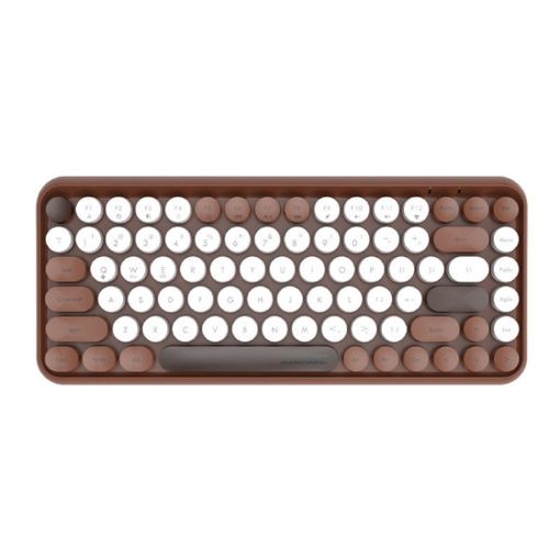 Ajazz 308I Milk Tea Color Bluetooth Keyboard - Home & Office Use - 1