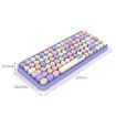 Ajazz 308I Milk Tea Color Bluetooth Keyboard - Home & Office Use - 3