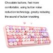 Ajazz 308I Milk Tea Color Bluetooth Keyboard - Home & Office Use - 4