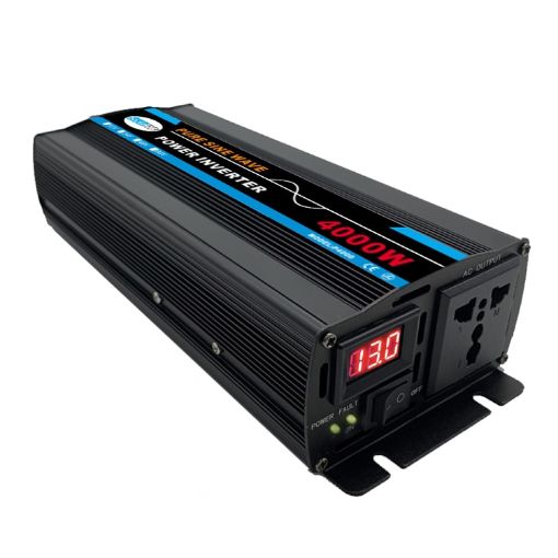 High Power 24V to 220V Car Sine Wave Inverter, 4000W/800W - 1