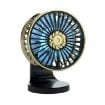 Dual-Purpose USB Fan for Car with F210 Dual-Engine (Silver) - 1