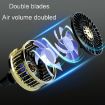 Dual-Purpose USB Fan for Car with F210 Dual-Engine (Silver) - 4
