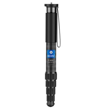 BEXIN P405CF-S Carbon Fiber Portable Retractable Travel Monopod - 1