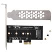 PCI-E 1X to M.2 NVME Key-M SSD Riser Card Adapter - 5