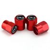 KIA KN Car Tire Valve Core Decorative Metal Caps, 3 Sets/12 Pcs (Red) - 2