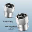 KIA KN Car Tire Valve Core Decorative Metal Caps, 3 Sets/12 Pcs (Red) - 6