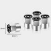 KIA KN Car Tire Valve Core Decorative Metal Caps 3sets/12pcs Gold - 3
