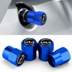 KIA KN Car Tire Valve Core Decorative Metal Caps 3sets/12pcs Blue - 1