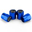 KIA KN Car Tire Valve Core Decorative Metal Caps 3sets/12pcs Blue - 2