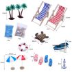 Mini Beach Set Ornament Summer Ocean Scene Decoration Props - 2