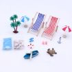 Mini Beach Set Ornament Summer Ocean Scene Decoration Props - 4