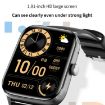 Black Aluminum Blood Glucose Watch with Voice Assistant Music - 3