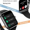 Black Aluminum Blood Glucose Watch with Voice Assistant Music - 6
