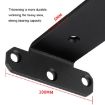 Triangular Bracket Bookshelf Partition, 5mm Thick, 150mm Black - 2