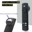 2pcs Remote Control Case for Fire TV Stick 3rd Gen with Airtag Holder - 5